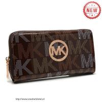 michael kors logo groot koffie portefeuilles Outlet Den Haag qubab206